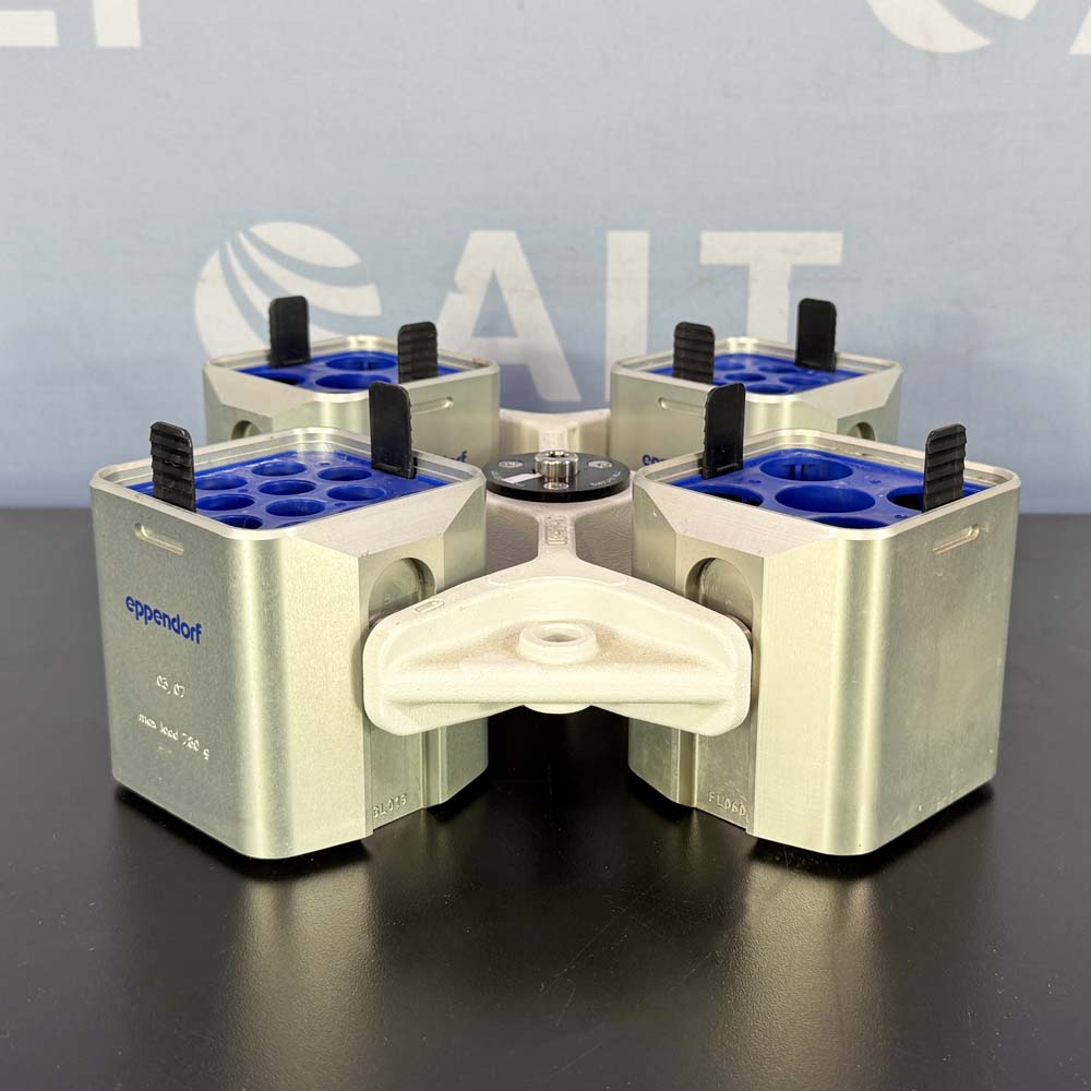 Eppendorf  A-4-81 Swing-Bucket Rotor With  (4) 500mL Buckets, (2) 50mL And (2) 15mL Adapters