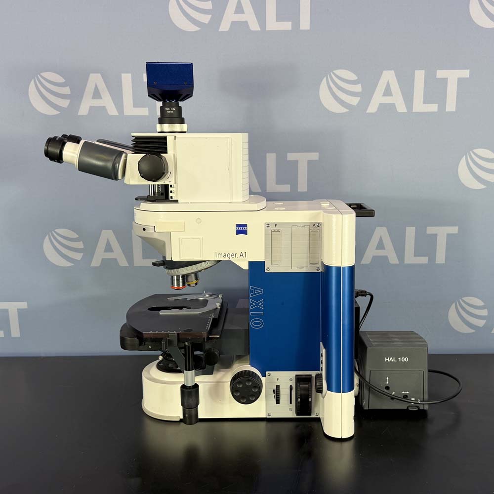 Zeiss Axio Imager.A1 Microscope With HAL100 Halogen Lamp